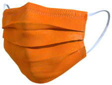 Masque chirurgical TImask couleur orange
