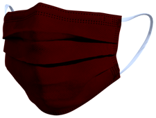 TImask surgical mask in burgundy color