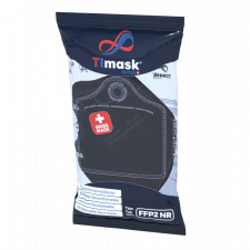 Busta TImask Mascherine FFP2 NR nero 5 pezzi