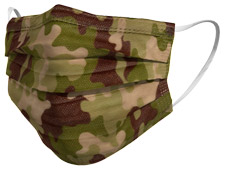 Surgical mask TImask Green Camouflage